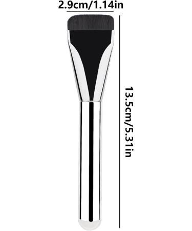 Makeup Foundation Brush | Professional Foundation Brush | Soft Bristle Makeup Brush Flat Top Brush for Liquid Makeup for Application for Liquid Powder and Cream Products Aluminum tube rubber handle - Buy Online on SooperMarket.com