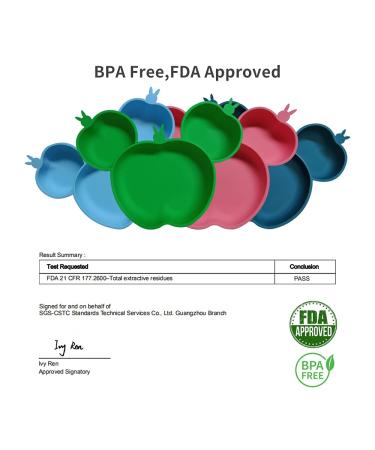 URONNFIT Baby Suction Plate - BPA-Free Silicone Self-Feeding Plate for Toddlers | Microwave & Dishwasher Safe (Green) - Buy Online on SooperMarket.com