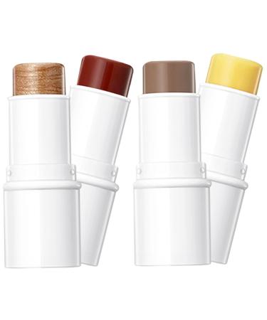 Mikinona Contour Stick Makeup 1 Set Contour Stick Creami Blush for Cheeks Longwear Makeup Contouring Stick Highlight Tours