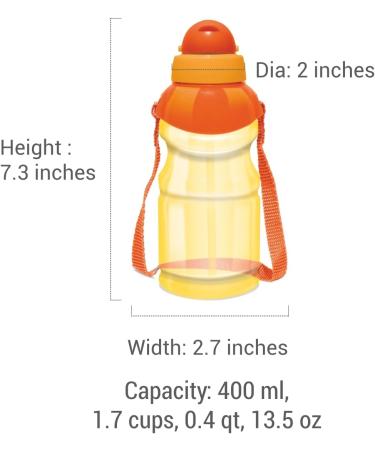 4-Pack Kids Water Bottles 13oz - Spill Proof Straw Sippy Cups with Flip Top Lid - Bulk Reusable & BPA-Free - Ideal for School, Trips, Daycares - Cute Toddler Design - Multi-color - Buy Online on SooperMarket.com