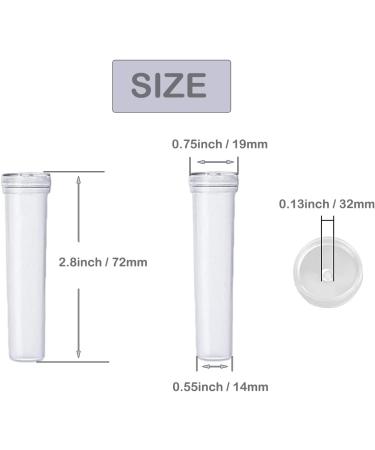 JFFX 20 Pcs Floral Water Tubes - Clear Plastic Flower Vials for Arrangement Decoration - Buy Online on SooperMarket.com