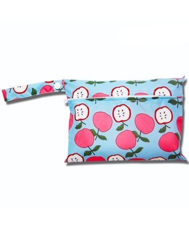 Egurs Wetbag Waterproof Reusable Diaper Bag Nappy Bag Apple S 22 * 15cm S 22*15cm Apple