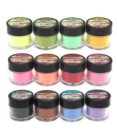 Mia Secret Fruity Collection Nail Acrylic Powder Set of 12 - Vibrant Colors for Stunning Nail Designs - Buy Online on SooperMarket.com