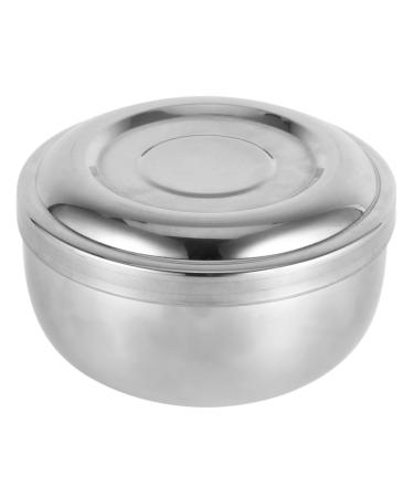Shaving bowl shaving soap made of metal alloy male face razor cup sustainable shaving soap holder men facial cleaning healthcare shaving tool with lid