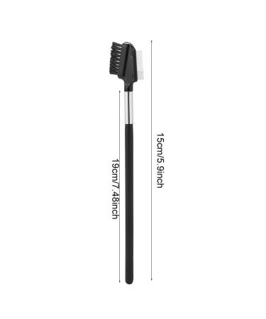 Premium Eyebrow Brush & Eyelash Comb - Metal Teeth Spoolie for Makeup | Travel-Friendly Beauty Tool - Buy Online on SooperMarket.com