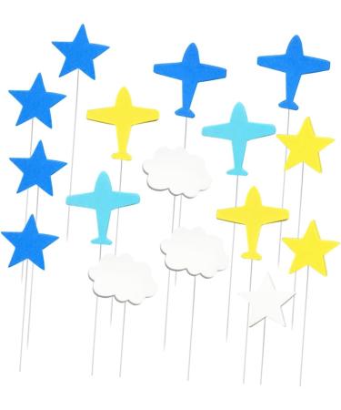 Warmhm 48 Pcs Decor Top Hat Cupcakes Plane Cake Toppers Cloud Cupcake Toppers The Clouds Insert Card Baby As Shownx3pcs mediumx3pcs - Buy Online on SooperMarket.com