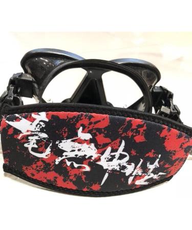 AUTOKOLA Neoprene Scuba Diving Mask Strap Cover - Black - CCR Flag Patterns - Velcro Closure - 7.5 x 3.5 - Buy Online on SooperMarket.com