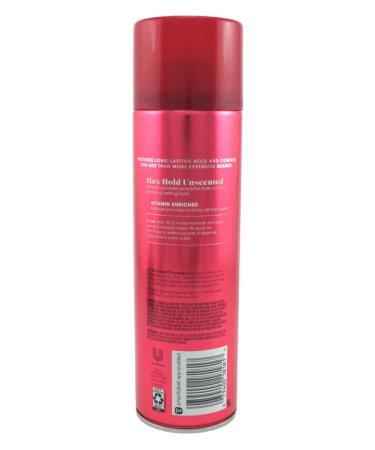 Suave Essentials Hairspray Max Hold 8 Unscented 11 Ounce (Pack of 2) - Buy Online on SooperMarket.com
