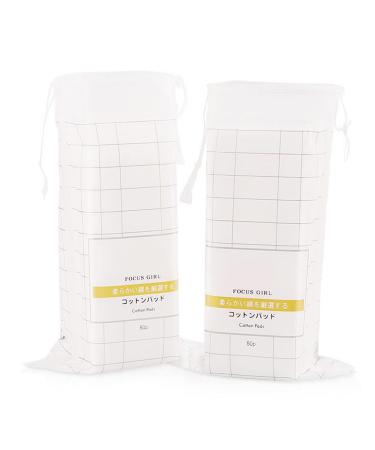 100pcs Cotton Pads Facial Eye Makeup Remover Pads for Travel Pack Cotton Pads Hypoallergenic Cotton Cosmetic Pads - Lint-Free Face Lip Clean Cotton Pads