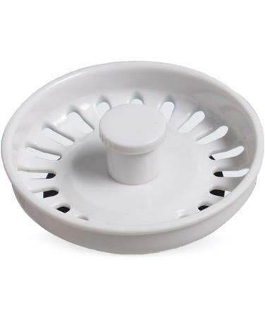White Sink Plug Kitchen Sink Strainer Plug Waste Plug Basin Water Seal Plug Durable Smooth Maintenance Convenient Sink Stopper - Buy Online on SooperMarket.com