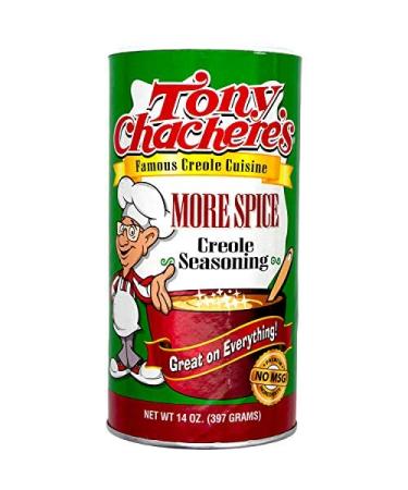Tony Chacheres More Spice Creole Seasoning - 14 oz (2 Pack) 14 Ounce (Pack of 2)