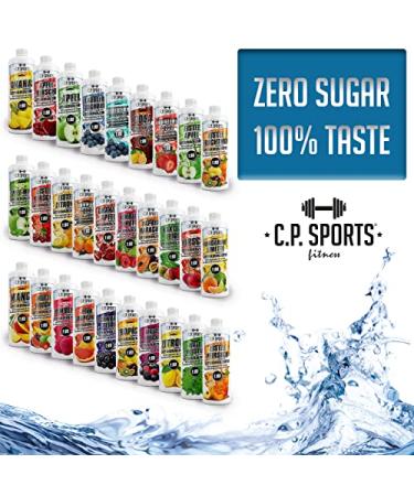 C.P. Sports Sugar-Free Beverage Syrup - Raspberry Flavor for Mineral Drinks | 1L Concentrate with Pump Dispenser | Vitamin-Rich Sports Drink Mix - Buy Online on SooperMarket.com