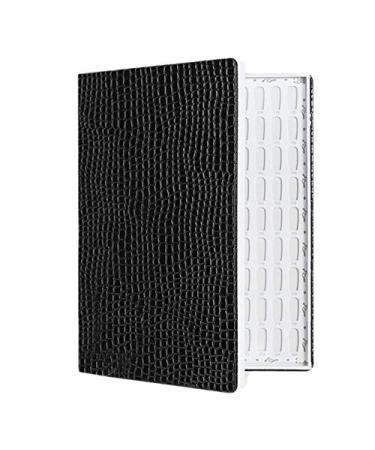 Lodokdre 216 Colors Nail Tips Display Book DIY Nail Arts Showing Tag Color Graphic Card Painting Black