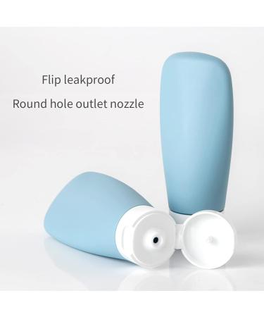4-Piece 60ml Travel Bottle Set - Leak-Proof Refillable Easy to Use & Colorful Travel Containers - Buy Online on SooperMarket.com