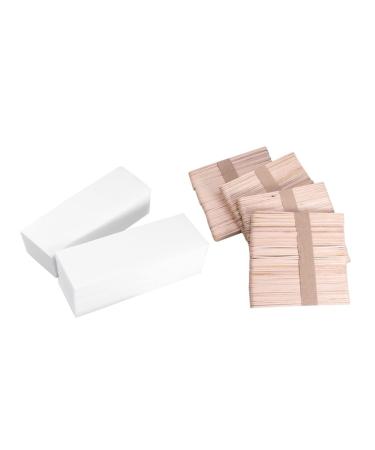 Magiclulu 800 Wooden Wax Depilatory Strips - Strong Cotton Hair Removal Paper & Body Wax Rod - Buy Online on SooperMarket.com