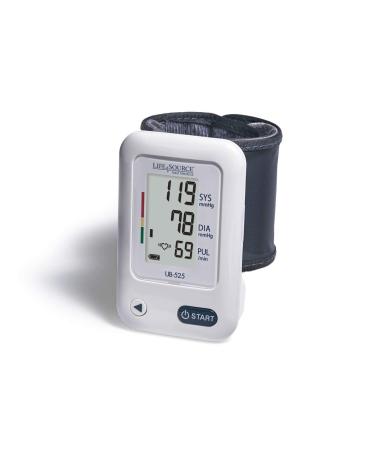 A&D Medical Essential Wrist Blood Pressure Monitor with AFib Indicator (13.5-21.5 cm Range Cuff) One Click Operation with Easy To Read Precise Illuminated Readings