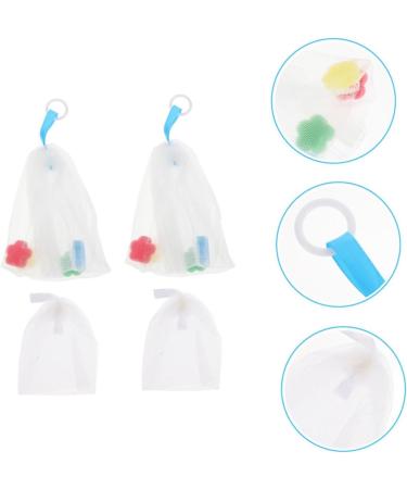 BELLIFFY 4pcs Foaming Net Portable Soap Cleansing Foaming Cup Soap Mesh Bag Soap Net Purpose Soap Pe - Buy Online on SooperMarket.com