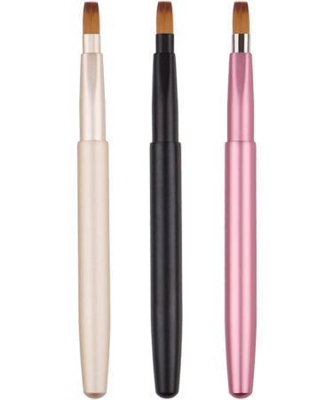 Travel Retractable Lip Brush Applicators Flat For Lipstick Gloss Creams Portable With Cap Professional Makeup Brush Tool Lipstick Brush Applicator Wands With Cap Retractable For Makeup Disposable - Buy Online on SooperMarket.com