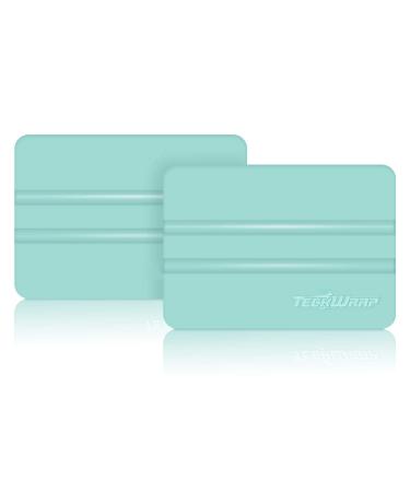 TECKWRAP Craft Mint Squeegee Vinyl Scraper Decal Applicator Tool 2pcs/Pack Squeegee Scraper Pack
