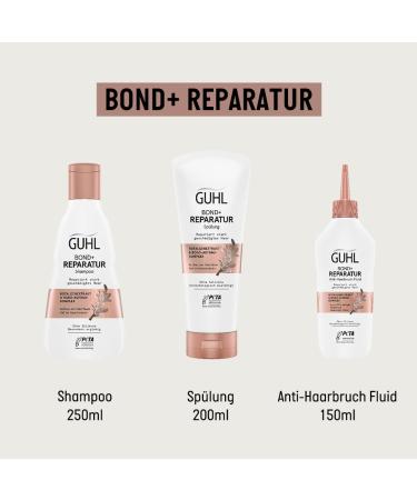 Guhl Bond+ Repair Anti-Hair Breaking Fluid 150ml | Repairs Damaged Hair & Reduces Breakage by 99% | Silicone-Free International Shipping - Buy Online on SooperMarket.com