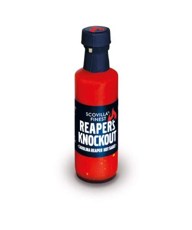 Scovilla's Finest Reaper s Knockout 100ml |Extremely sharp chilli sauce with Carolina Reaper |Extreme hot sauce |100% natural ingredients