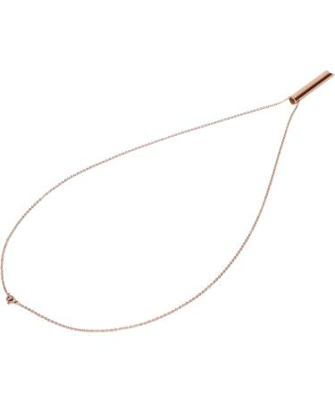 Mindful Breathing Necklace Necklace Stainless Steel Reduces Stress Portable Anxiety Whistle for Women and Men Mindfulness Deep Tool Relief Relaxation Meditation Calming Down Panic Attack(Rose Gold) - Buy Online on SooperMarket.com