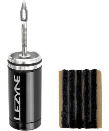 LEZYNE Tubeless Bike Tire Repair Kit - Mountain & Gravel, 5 Thick Plugs, Ream & Storage Tube, Compact Design - Fix Punctures & Flats On The Go | Black - Buy Online on SooperMarket.com