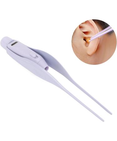 USB Rechargeable Ear Cleaning Tweezers | Anti-Slip Rounded Head Design | LED Ear Spoon for Gentle Earwax Removal - Buy Online on SooperMarket.com