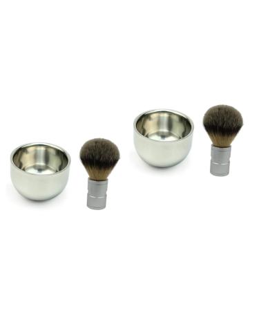 Cabilock 2-Pack Unbreakable Shaving Soap Containers | Men's Beard Shaving Tools | Travel-Friendly Shaving Cup & Bowl for Razors & Brushes - Buy Online on SooperMarket.com