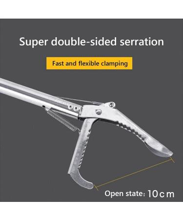 Tianbi Heavy Duty Collapsible Snake Tongs Reptile Eel Grabber Catcher Stick Stainless Steel Garbage Clip Wide Jaw Handling Pliers for Indoor & Outdoor - Buy Online on SooperMarket.com