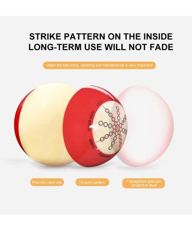 Professional Billiards Cue Ball Practice Training Artifact with Storage Bag - American Eight Ball Practice Balls with Standard Lines | Billiard Accessories - Buy Online on SooperMarket.com