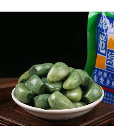 Laba Garlic 250/500g Shandong specialty authentic emerald green garlic green garlic sugar garlic sweet and sour garlic delicious snacks (500g 3bags) - Buy Online on SooperMarket.com