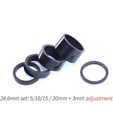 CYCEARTH 3K Carbon Fiber Headset Spacer Kit - 5 Sizes + Top Cap & Bolt - for 1-1/8 Inch Stems - Buy Online on SooperMarket.com