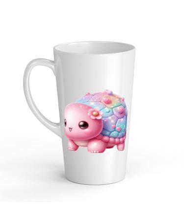 White Ceramic Baby Turtle Mug - Large 483 ml Perfect for Hot Chocolate or Milk Fun and Easy to Use
