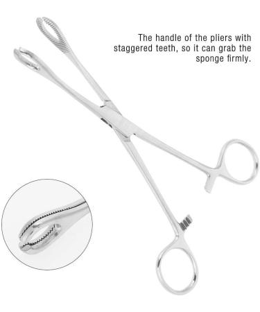 Professional Surgical Steel Sponge Tweezers for Upper Lip Navel Nose Tongue & Septum | Stainless Steel Precision Tools - Buy Online on SooperMarket.com