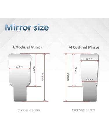 TOKILO Dental Mirror Handle with LED Light - Anti-Fog Teeth Oral Cavity Tool | 4pcs Mirrors for Precise Oral Care - Buy Online on SooperMarket.com