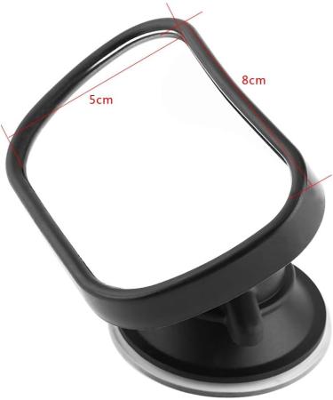Universal Adjustable Car Baby Rear View Safety Mirror - Suction Cup & Clip - Black | 1 Piece - Buy Online on SooperMarket.com