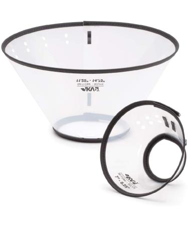 KVP Saf-T-Clear Dog Collar fits neck size 30.5 to 53.3 cm depth 23.5 cm Fits 12" to 21" Neck/9.25" Depth