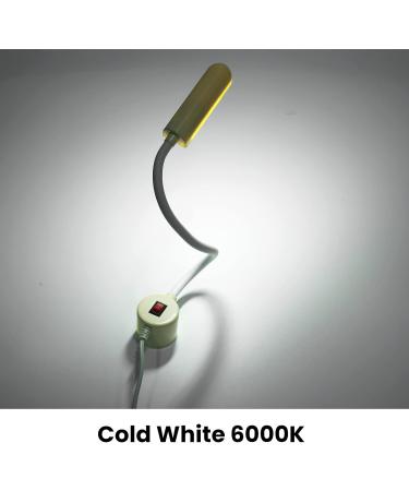 Bonlux Sewing Machine Light 30 LEDs Flexible Gooseneck Work Light with Magnetic Base (2-Pack) - 6W Portable Lamp for Workbench, Lathe, Drill Presses, Grey - Buy Online on SooperMarket.com
