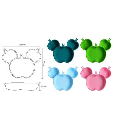 URONNFIT Baby Suction Plate - BPA-Free Silicone Self-Feeding Plate for Toddlers | Microwave & Dishwasher Safe (Green) - Buy Online on SooperMarket.com