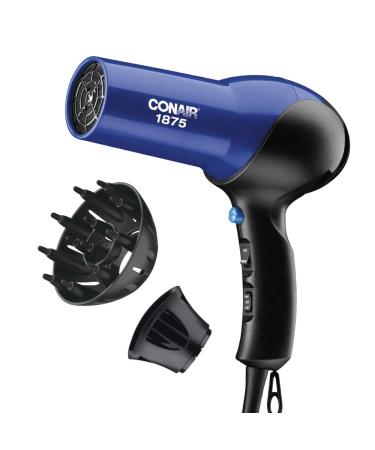 Conair 1875 Watt Turbo Hair Dryer, Blue/Black