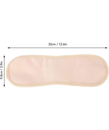 Narrow-Ribbed Reusable Castor Oil Pack - Soft Compress for Neck Pain & Thyroid Relief (Khaki) - Buy Online on SooperMarket.com