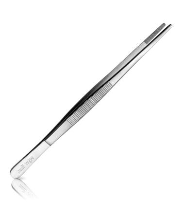 May - Terrarium tweezers 25 cm long - feeding tweezers - feeding tongs - straight design - stainless steel