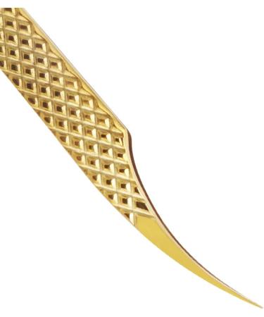 DASSEN Gold Lash Extension Tweezers - Precision Thin Tips for Mega Volume Lash Extensions - Buy Online on SooperMarket.com