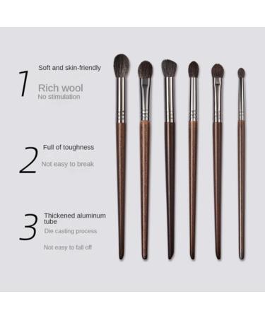 Super Soft Eye Shadow Brush Set - Fine Light Front Wool - Portable Brushes for Beginners | International Shipping - Buy Online on SooperMarket.com