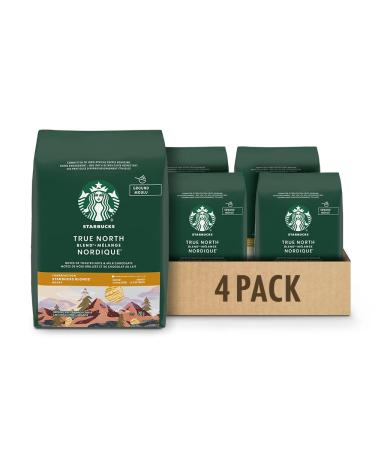 Starbucks True North Blend Blonde Roast Ground Coffee 793g Bag 4 Count True North 4 count (Pack of 1)