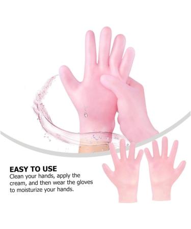 minkissy 2 Pairs Whitening Moisturizing Gloves Cotton Gloves for Dry Hands Hand Treatment Cracked Hands Grooming Glove Bedtime Gloves Gel Moisturizing Gloves Sokcs Anti-Crack Sebs Sock Miss - Buy Online on SooperMarket.com