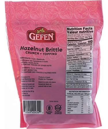 Gefen Hazelnut Brittle Crunch 8oz (2 Pack) - Baking Essential, Non-GMO, Kosher for Passover - Buy Online on SooperMarket.com