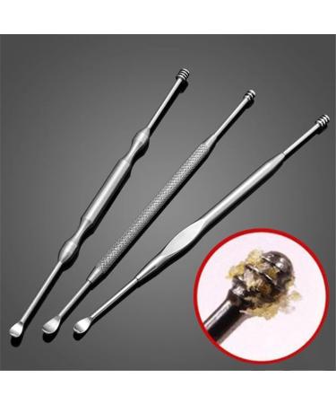 Portable Ear Cleaner Stainless Steel Ear Spoon Set Stainless Steel Ear Wax Remover Reusable Stainless Steel Ear Wax Remover Set Ear Wax Easily Removed Ideal for Personal and Home Use - Buy Online on SooperMarket.com