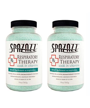 Spazazz Aromatherapy Spa and Bath Crystals -Therapy (2 Pack) (Respiratory Therapy - 2pk)